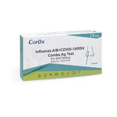 Kit de testare rapida pentru gripa A si B + Covid19 + RSV, Cordx , exp la 12/2025
