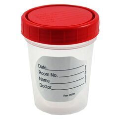 Recipient urocultor de unica folosinta, ambalat individual , steril, 120 ml