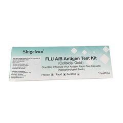 Kit 40 de teste antigen rapide pentru detectarea virusului gripal A/B cu prelevare probe nazofaringian, Singclean