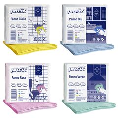 Set 4 Lavete profesionale colorate Profix, 100% vascoza , 32x36 cm , 32 buc / set