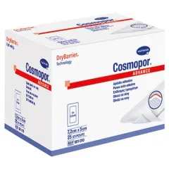 Plasturi postoperatorii sterili, autoadezivi, cu capacitate mare de absorbție Cosmopor® Advance , 10x6 cm - 25 buc , Hartmann