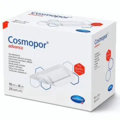 Plasturi Cosmopor Advance Steril Hipoalergen 10 x 8 cm, 25 buc