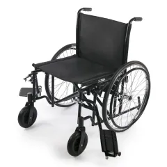 Scaun cu rotile universal pentru persoane supraponderale pana la 180 kg, Steelman XL, dimensiune 51 cm