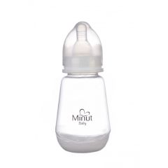 Biberon Minut Baby cu tetina silicon 0+ 150 ml