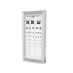 Diagramă Optometrică LED Ultra Slim –Model zecimale ( 3 metri)