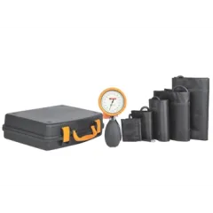 Kit Tensiometru Manual de Urgență cu 5 Manșete GIMA– Tensiometru Tip Palmă, Geantă Transport Inclusă