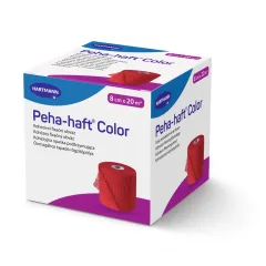 Peha-haft bandaj rosu elastic de fixare, autoadeziv, fără latex 1 buc, Hartmann