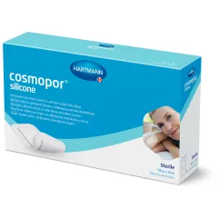 Pansament autoadeziv steril cu strat de contact din silicon pentru răni postoperatorii și acute , Cosmopor® Silicone  - 15 x 8  cm , 5 buc