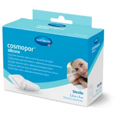 Cosmopor® Silicone pansament autoadeziv steril cu strat de contact din silicon pentru răni postoperatorii și acute 5 buc, Hartmann