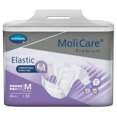 Scutece MoliCare® Premium Elastic 8 picaturi, 24 bucati Hartmann, Marimea L