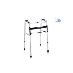 Cadru de mers pliabil din aluminiu  – 4 picioare, cu buton de pliere rapidă , fabricat in Italia