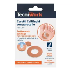 Plasturi bataturi pentru picior – Tecniwork 40% acid salicilic (4 buc)