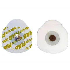 Electrozi ECG Adulți FIAB F9089-100 – Formă Ovală, Gel Solid
