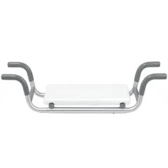 Scaun de baie reglabil, cadru din aluminiu, șezut plastic 41x23 cm, max. 100 kg