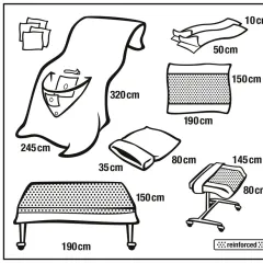 Foliodrape Protect IV set campuri chirurgicale bistratificate sterile artroscopie genunchi 4 buc, Hartmann