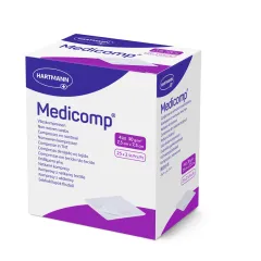 Medicomp comprese sterile  din material nețesut cu 4 straturi 5 x 2 bucati, Hartmann