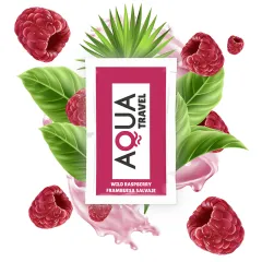 Aqua Travel – Lubrifiant pe bază de apă cu aromă de zmeură sălbatică, 50 ml