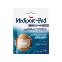 Pansament Steril Absorbant 3M™ MEDIPORE™ + PAD – 5x7,2 cm