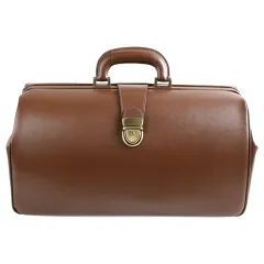 Geantă Medicală de Consultații Clasică – Cu Dublă Încuietoare Brunată și Compartimentare Transversală, 41 x 20 x 22 cm (Made in Italy)