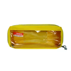 Geantă Medicală Modulară Tip Plic "Model E2" – Cu Fixare Velcro, Poliester 600D, Galbenă, 28 x 12 x 10 cm
