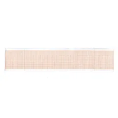 Hârtie Termică EKG în Rolă 50 mm x 25 m – Caroiaj Portocaliu, pentru Electrocardiografe Carewell, Edan și Dimed