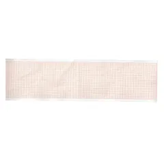 Hârtie Termică EKG în Rolă 80 mm x 25 m – Fără Fenoli (Phenol Free), Caroiaj Portocaliu, pentru Electrocardiografe Edan, Innomed și Dimed