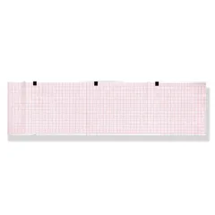 Hârtie Termică EKG în Pachet (Z-Fold) 80 mm x 90 mm – 280 File, Caroiaj Portocaliu cu Marcaj (Marker), pentru Electrocardiografe GE Marquette MAC 400 și MAC 600