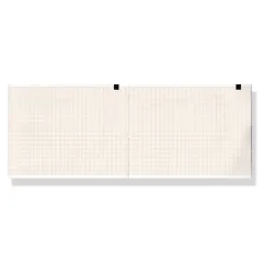 Hârtie Termică EKG în Pachet (Z-Fold) 110 mm x 140 mm – 200 File, Fără Fenoli (Phenol Free), Caroiaj Portocaliu cu Marcaj (Marker), pentru Electrocardiografe GE Marquette MAC 800