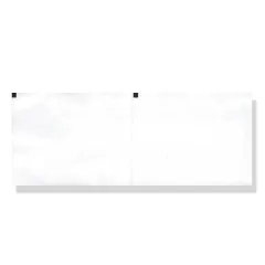 Hârtie Termică EKG în Pachet (Z-Fold) 110 mm x 140 mm – 143 File, Fără Fenoli (Phenol Free), Caroiaj Tip Grilă Albă cu Marcaj (Marker), pentru Electrocardiografe Nihon Kohden Cardiofax GEM 9010, 9020, 9022, 1250 și 1950