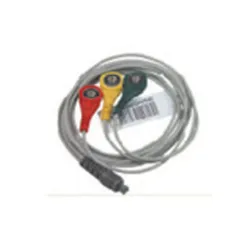 Cablu Pacient ECG cu 3 Fire (Derivații) – Conexiune Tip Pin, Ecranare Avansată și Fiabilitate Clinică