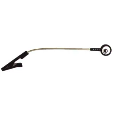 Adaptor Tip „Crocodil” (Alligator) cu Fir pentru Electrozi ECG – Lungime Totală 16.5 cm
