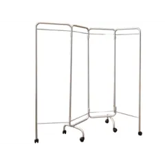 Paravan medical cu roți și 4 sectiuni pentru perdele Trevira – 200 cm, cadru aluminiu