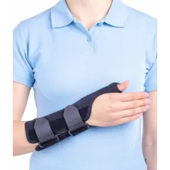 Orteză fixă de police cu atelă metalică modelabilă, 23 cm – dispozitiv medical