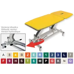 Masă de examinare și tratament Bruxelles Large 80 cm, reglare hidraulică, culoare la comandă (1 buc)