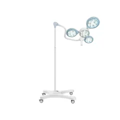 Lampă chirurgicală LED Quattroluci pe cărucior, 160.000 lux, 36 LED-uri