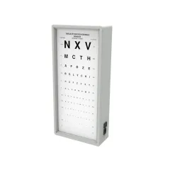 Tablă optometrică Monoyer iluminată 3 metri
