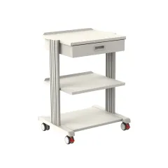 Cărucior medical SMART CART cu 2 rafturi 50 × 42 cm, bază și sertar (1 buc)