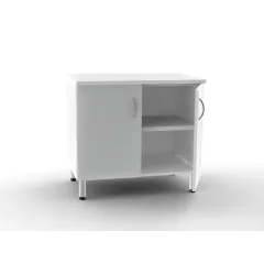 Dulap dublu de bază cu 2 uși și 2 rafturi, alb (1 buc)