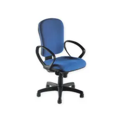 Scaun ergonomic Cremona cu tapițerie textilă, albastru