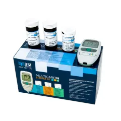 Kit de pornire MULTICAREIN pentru monitorizare glucoză, colesterol și trigliceride (1 kit)