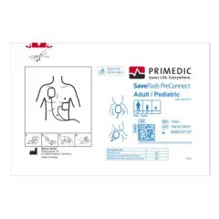 Electrozi adulți originali SAVE PADS PRECONNECT-SET pentru defibrilatoare HeartSave, peste 1 an (kit 2 buc)