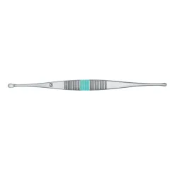 Curetă chirurgicală sterilă cu lingură ascuțită la ambele capete, 16,5 cm (cutie 25 buc)