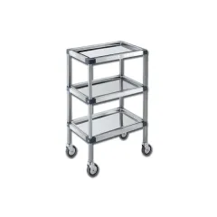 Cărucior medical TER PLUS cu tăvi detașabile 49 × 30 × 78 cm (1 buc)