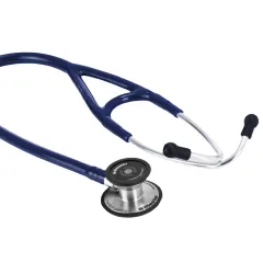Stetoscop Riester Cardiophon 2.0 din oțel inoxidabil, albastru, membrană dublă Ø 32/44 mm (1 buc)