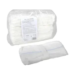 Comprese laparotomice nesterile 10 × 60 cm, 4 straturi, cu fir radiopac de bariu (cutie 600 buc)