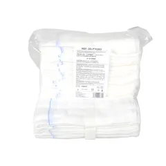 Comprese laparotomice nesterile 40 × 40 cm, 4 straturi, cu fir radiopac de bariu (cutie 250 buc)