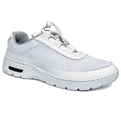 Pantofi de protecție profesionali HF100, mărimea 37, cu șireturi elastice, albi (pereche)