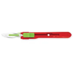 Bisturiu de siguranță retractabil Swann-Morton cu lamă inox nr. 23, steril (cutie 25 buc)