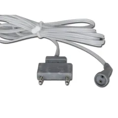 Cablu bipolar din silicon pentru electrobisturiu, conector US, 3 m, compatibil GIMA MB 120F/200D/F/300D/400D, Valleylab, EMC, Dolley