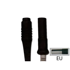Cablu bipolar din silicon pentru electrobisturiu, conector EU, 3 m, compatibil ERBE, SELECT, DOWNS, SIEMENS (1 buc)